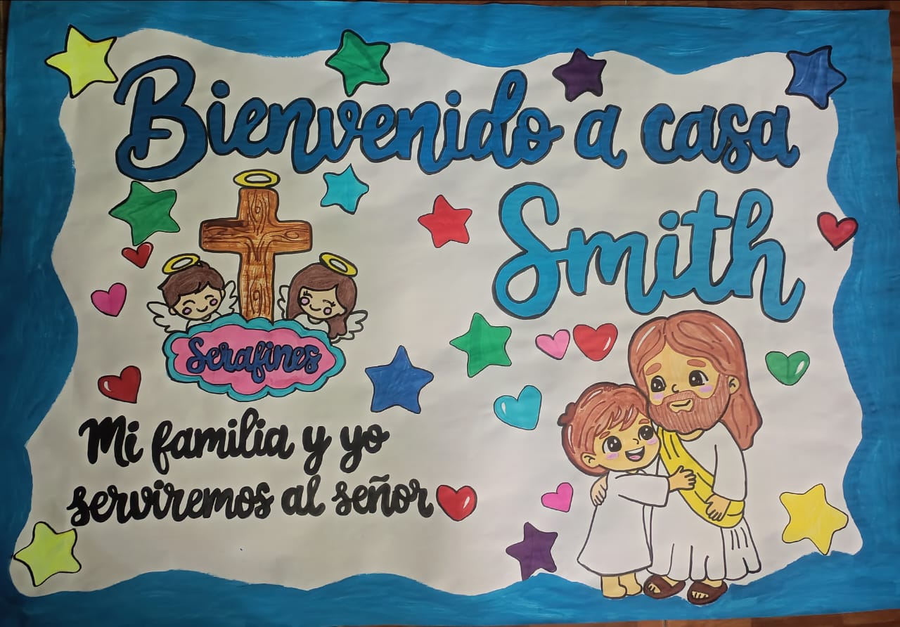 Pancarta de bienvenida